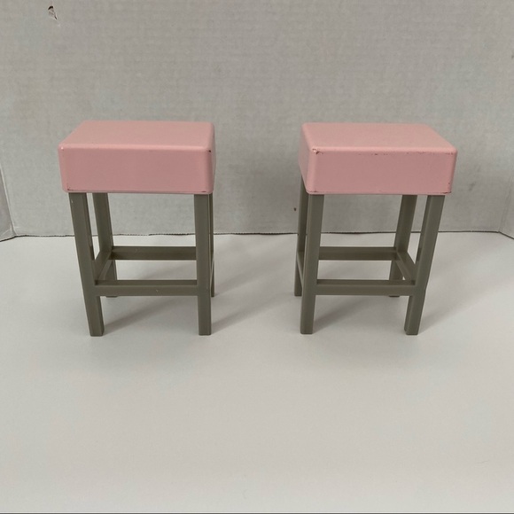 Our Generation OG Sweet Stops Ice Cream Truck Replacement Pink Chairs Stools - Picture 1 of 8